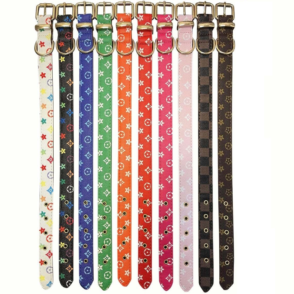 NTWRK - Louis Vuitton Damier Dog Collar (M)