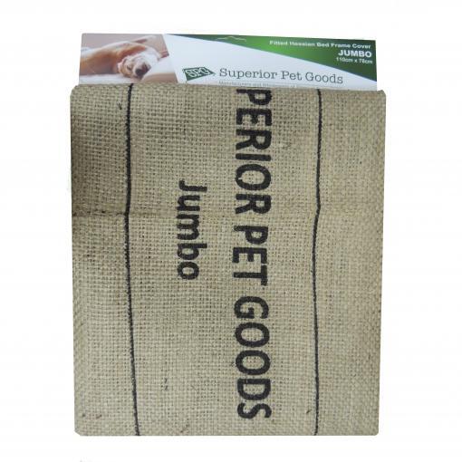 Superior Pet Goods - Fitted Hessian Dog Bed Covers with Straps - 5 Sizes - Picture 11 of 12
