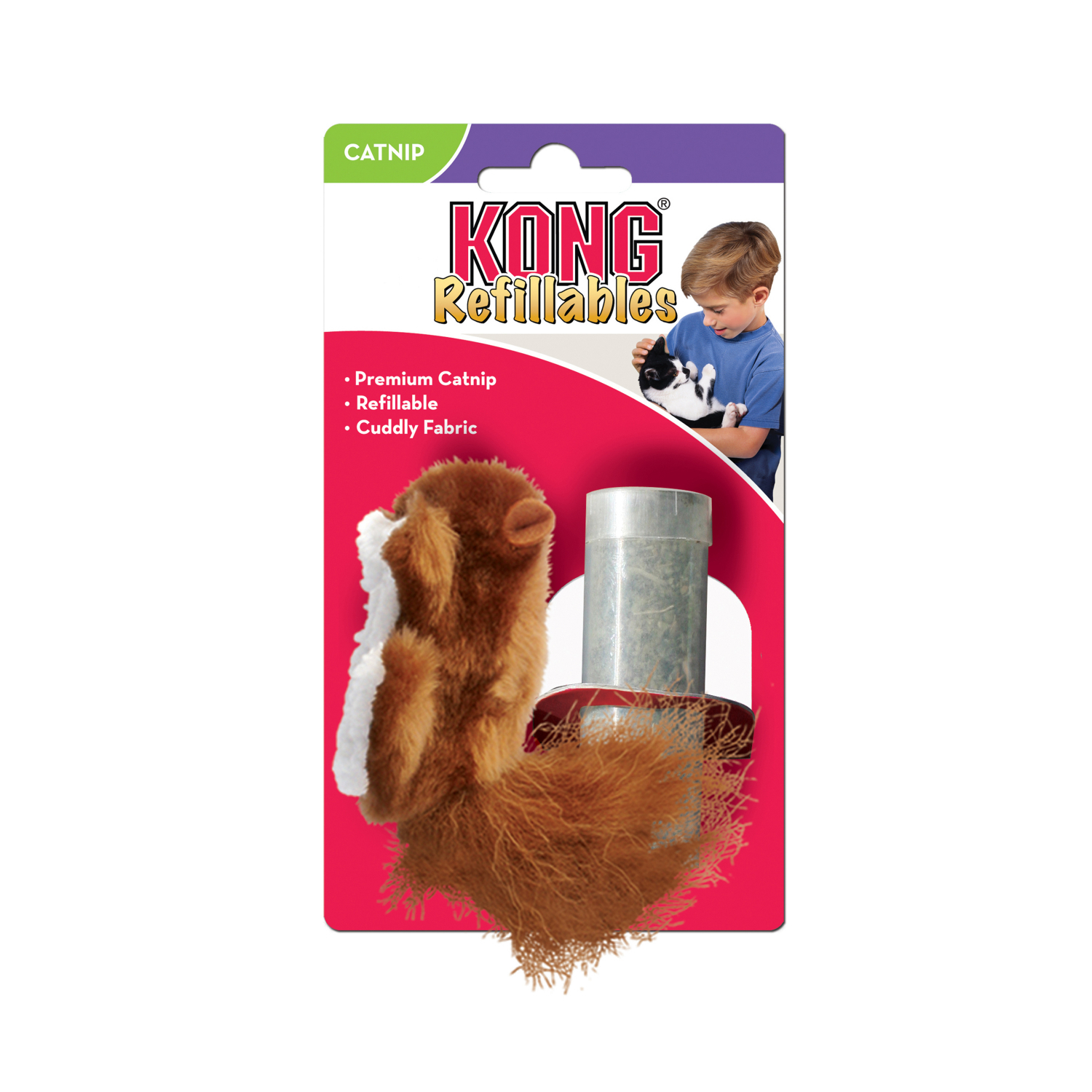 Kong Refillables - Squirrel And / or Kong Field Mouse Catnip Stuffed Cat Toys - Picture 9 of 16