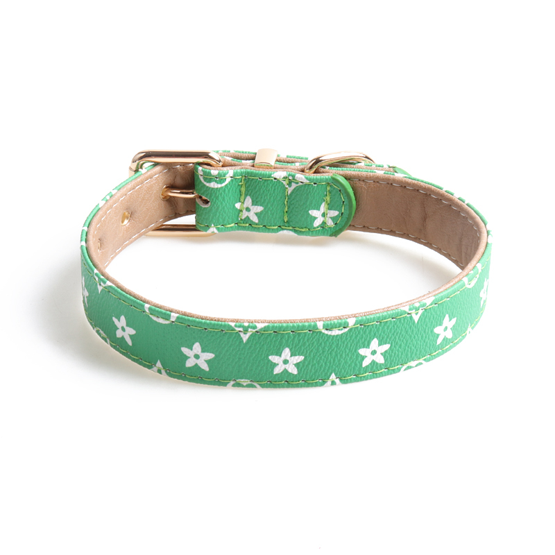 Mono Dog Collars Colourful PU Leather Elegant Luxury Styles - Picture 53 of 89
