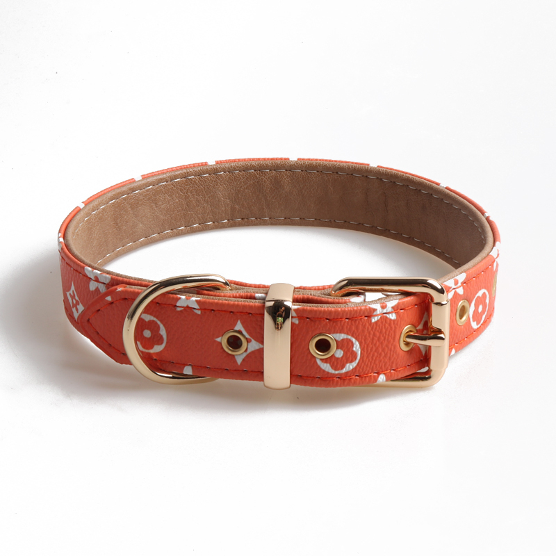 Mono Dog Collars Colourful PU Leather Elegant Luxury Styles - Picture 71 of 89