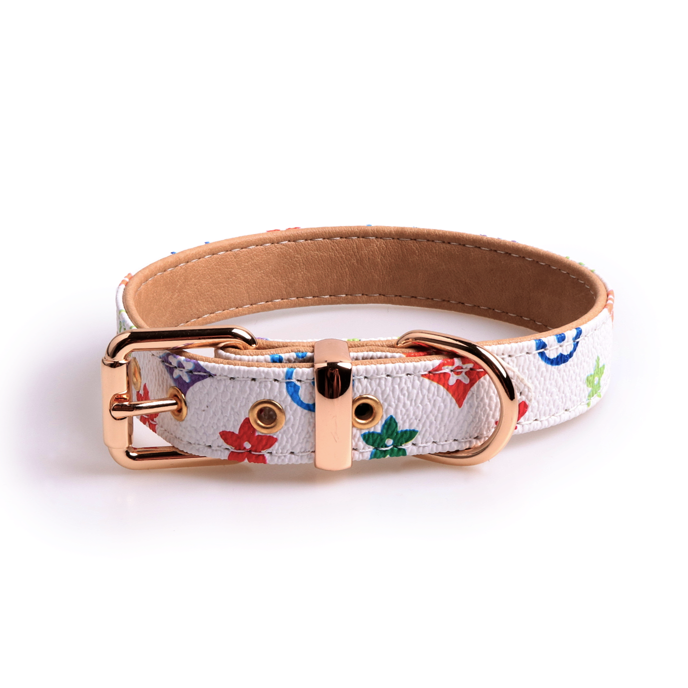 Mono Dog Collars Colourful PU Leather Elegant Luxury Styles - Picture 89 of 89