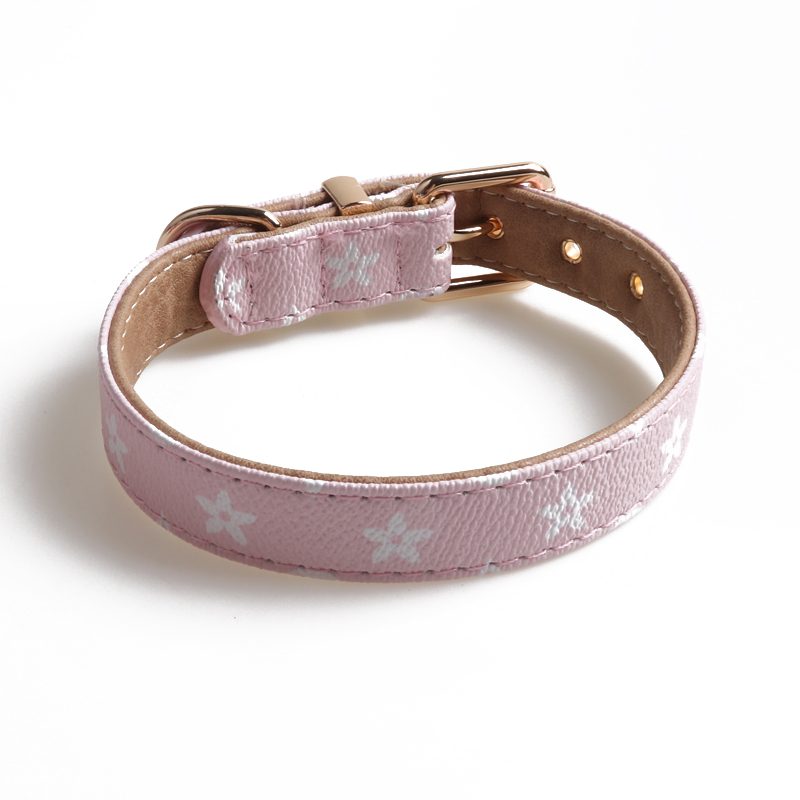 Mono Dog Collars Colourful PU Leather Elegant Luxury Styles - Picture 54 of 89
