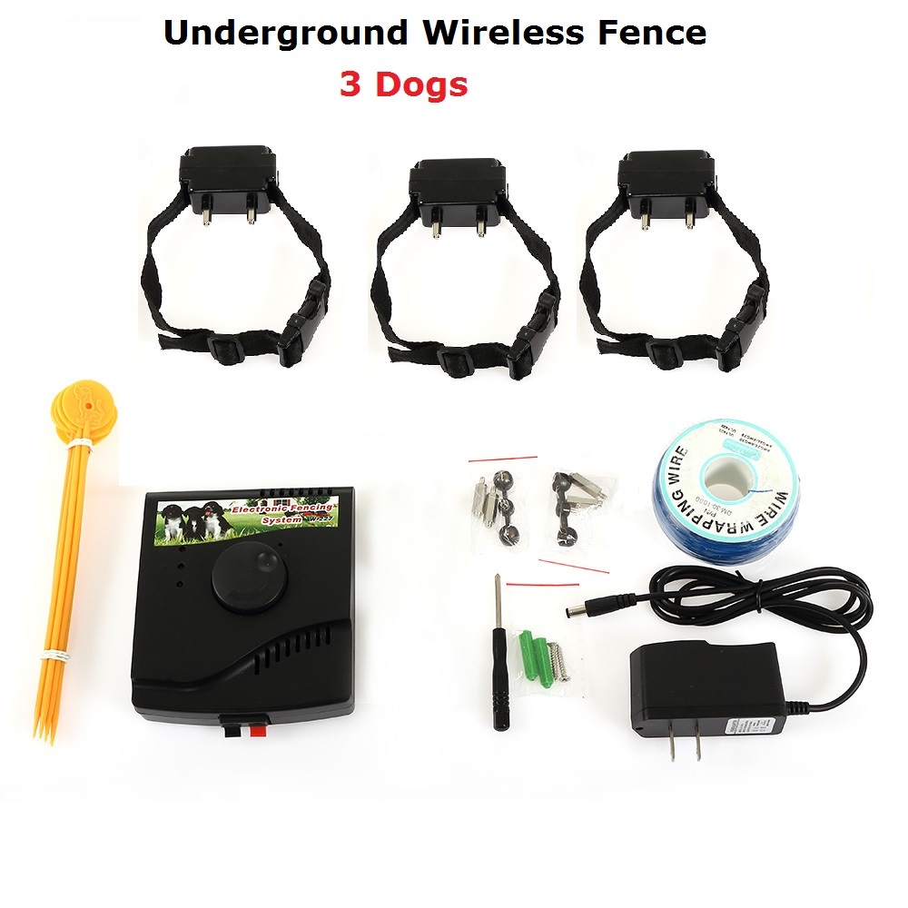 Electric Pet Dog Fence Wireless Waterproof Barrier Boundary Collar W227 Set - Picture 8 of 13