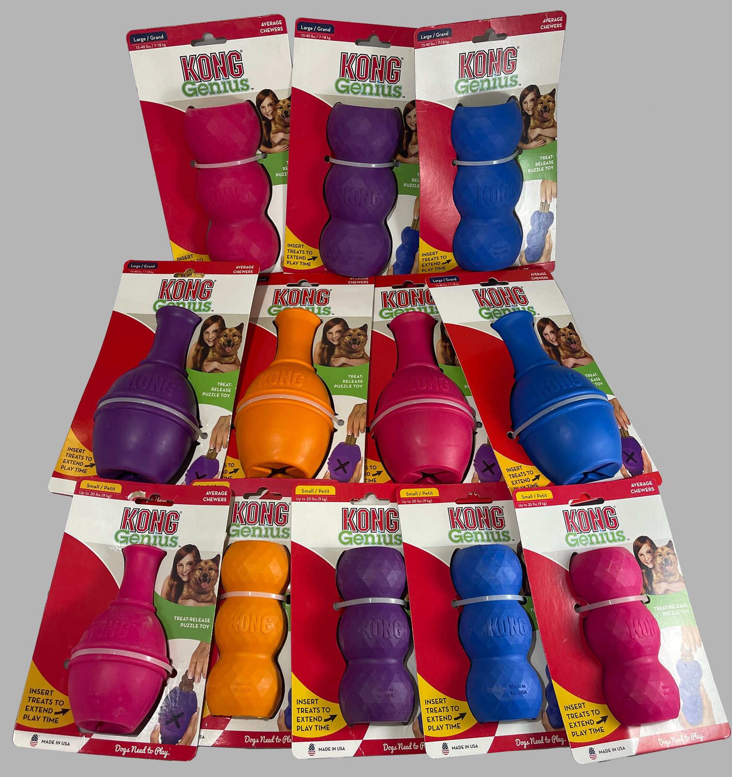 KONG Genius Interactive Puzzle Dog Toy – Leo & Mike – Puppy Chew - Picture 5 of 17