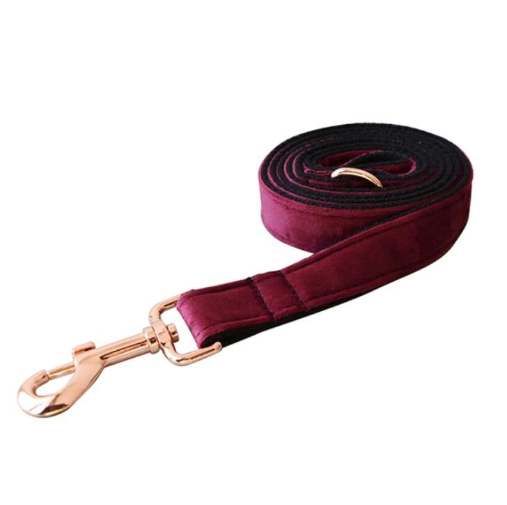 Luxury Dog Velvet Bow Tie, Collar and Leash Set - Perfect Pet Christmas Gift - Picture 37 of 52