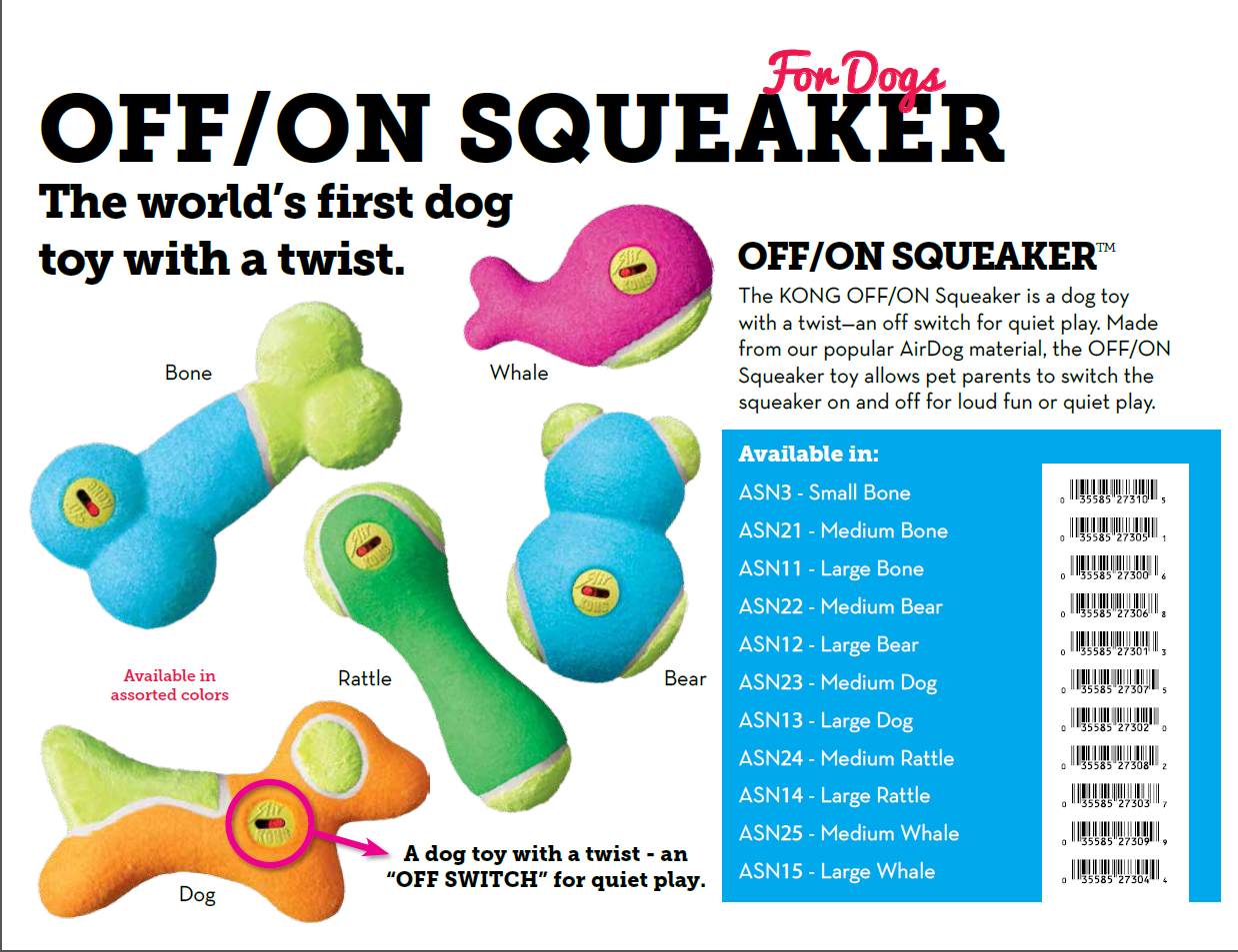 kong squeaky toys