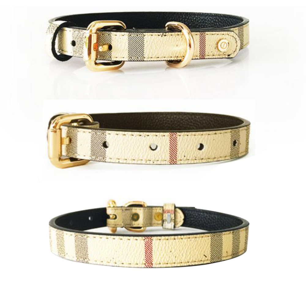 Beautiful Genuine Leather Dog Collars Designer Pet Brand : Petstwo