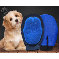 Dog Grooming Glove [Colour: Blue]