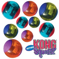 KONG Squeezz Action Red Dog Balls
