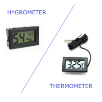 Digital Thermometer or Hygrometer for brooders and enclosures