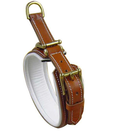 Padded Dog Collar - Genuine Leather 