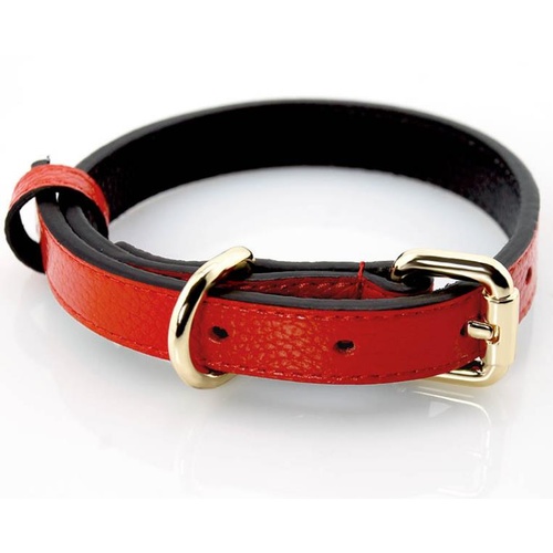 Petstwo Luxury Collar - Red Leather