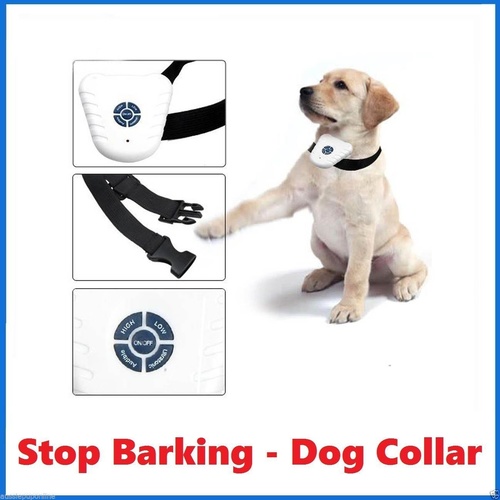 2x Ultrasonic anti-bark dog collars